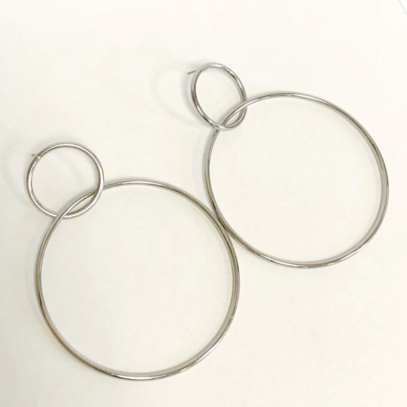 Steve Madden Jewelry - Steve Madden Silver Hoop Earrings